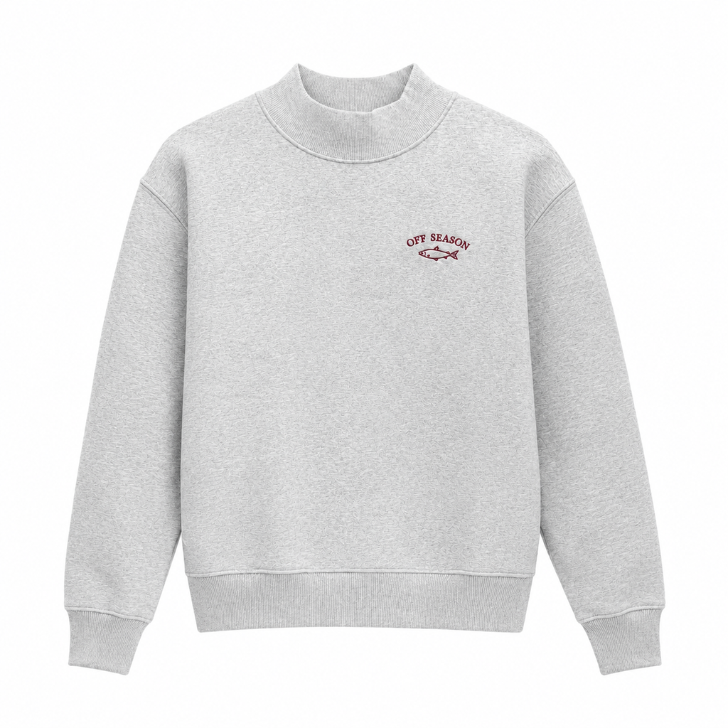 Sound Gray Mock Neck Sweatshirt