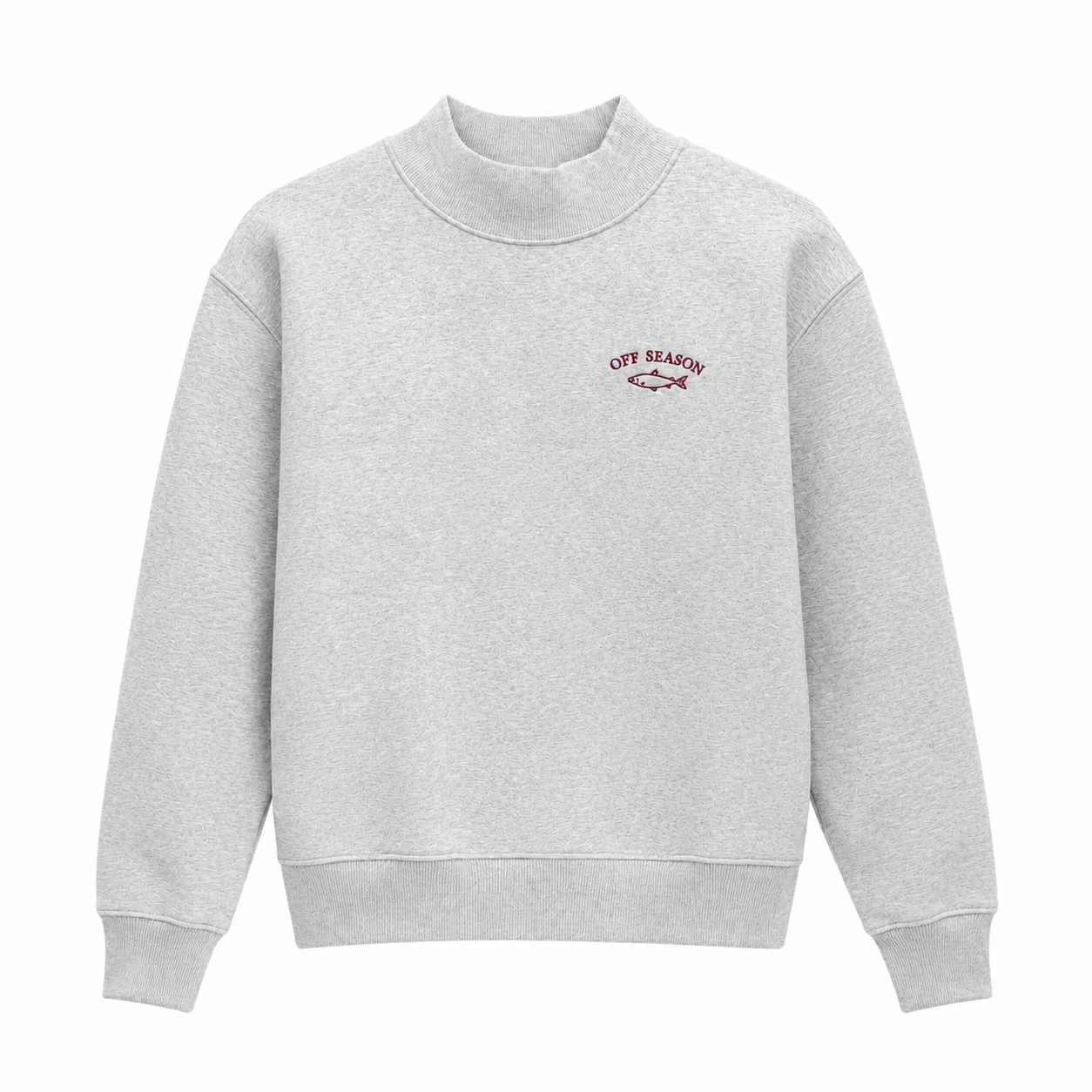 Sound Gray Mock Neck Sweatshirt