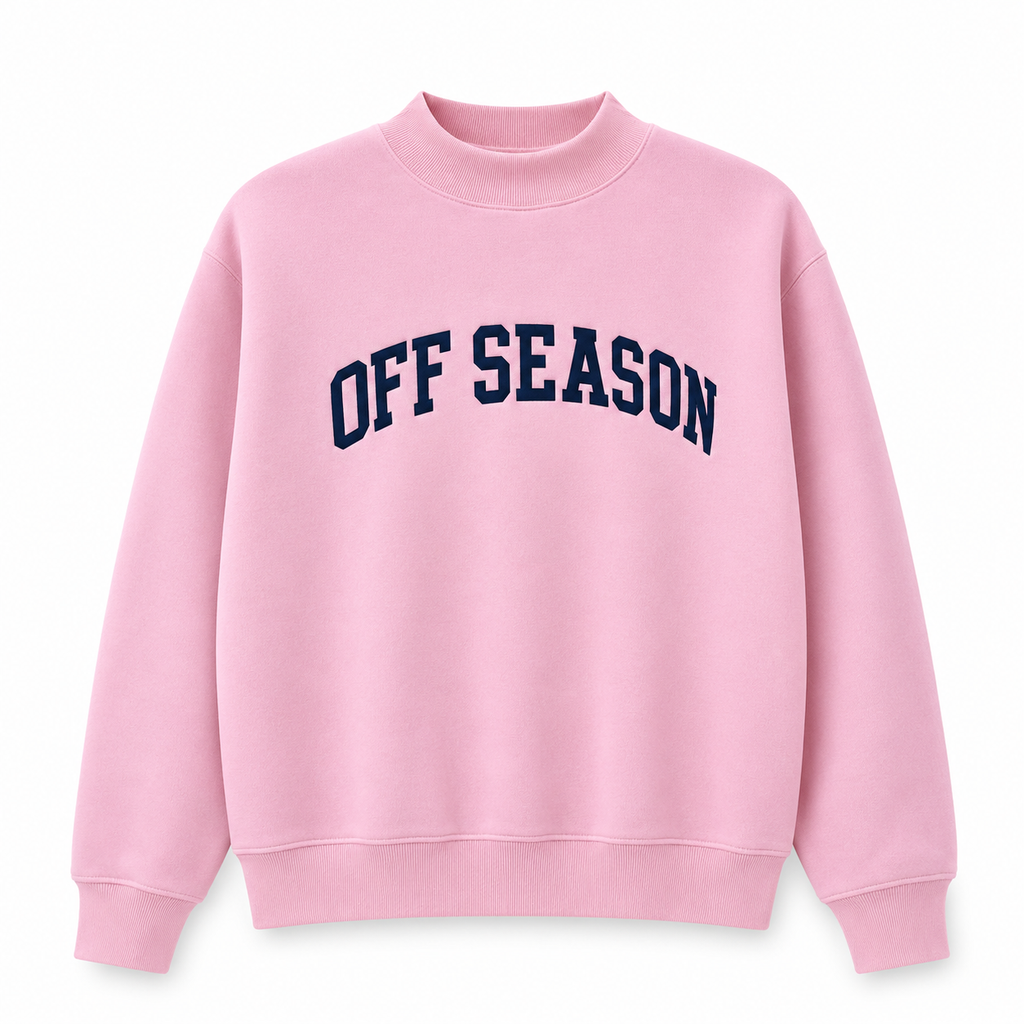 Pink Pearl Mock Neck