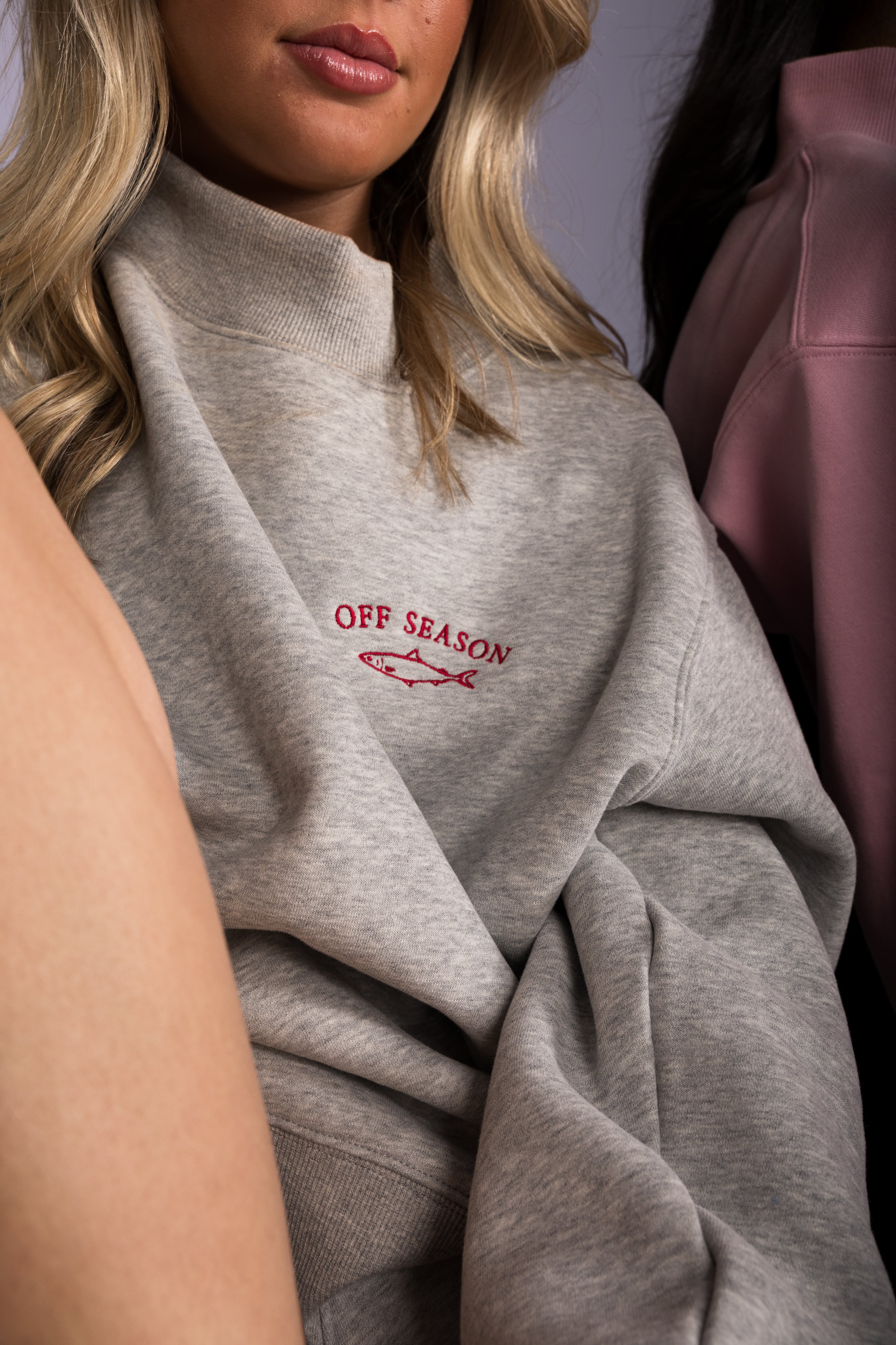 Sound Gray Mock Neck Sweatshirt